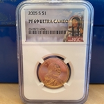 2005-S Sacagawea Dollar, Proof PF 69 Ultra Cameo