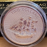 2020 Cook Islands Ship, Two Dollars, 2 Ounce, .9999 Fine