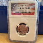 2001-S Jefferson Nickel, PF 69 Ultra Cameo