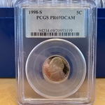 1998-S Jefferson Nickel, PR69DCAM