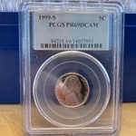 1999-S Jefferson Nickel, PR69DCAM
