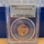 2008-S Jefferson Nickel, PR69DCAM