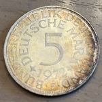 1972F Germany, 5 Deutsche Mark, KM112