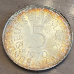 1970G Germany, 5 Deutsche Mark, KM112