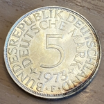 1973F Germany, 5 Deutsche Mark, KM112
