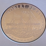 1988 Cook Islands, 50 Dollars, Great Explorers Series - Robert Peary