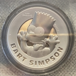 2022 Tuvalu Bart Simpson, Two Ounce, .999 Fine