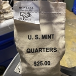2007-D Montana, Washington Quarter, Original Mint Sewn Bag 100 Coins