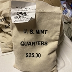 2004-P Wisconsin, Washington Quarter, Original Mint Sewn Bag 100 Coins