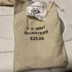 2000-D Massachusetts, Washington Quarter, Original Mint Sewn Bag 100 Coins