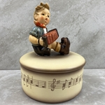 M.I. Hummel IV/390 Boy with Accordion, Music Box Tmk 8