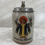 Beer Stein, Munich Child, 0.5L, pewter lid