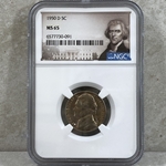 1950-D Jefferson Nickel, MS 65 - 091