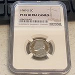 1989 S Jefferson Nickel, PF 69 Ultra Cameo, 007