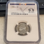 1989 S Jefferson Nickel, PF 9.9 Ultra Cameo, 011