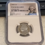 1990 S Jefferson Nickel, PF 69 Ultra Cameo, 006