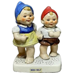 Goebel Figurines, Co-Boys, 17 603 11 Rosi + Rolf, Tmk 6, Wanted