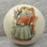 M.I. Hummel 3016 Angel Duet Ceramic, Ball Ornament, Tmk 6