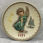 M.I. Hummel 264 Heavenly Angel Annual Plate 1971, 100th Anniversary Tmk 4