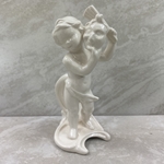 Goebel Figurines, Monatskinder Series, Monthly Figurine, Cupid,  February Boy with Mask, 12 022 12, Tmk 6