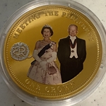 2014 Meeting The President, 1 Crown - Elizabeth II, Tristan da Cunha
