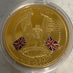2015 V For Victory, 1 Crown - Elizabeth II, Tristan da Cunha