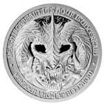 Mors Draco - The Dragon of Death - 2 oz "Brilliant Uncirculated" .999 Fine Silver Round