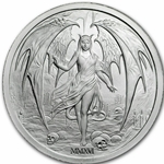 2016 Temptation of the Succubus - BU Finish by Pheli Mint, 2oz .999 Fine Silver Round