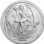 2017 Temptation of the Succubus - BU Finish by Pheli Mint, 2oz .999 Fine Silver Round