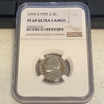 1979 S Type 2, Jefferson Nickel, PF 69 Ultra Cameo, 024