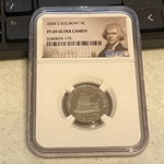 2004-S Jefferson Nickel, Keelboat, PF 69 Ultra Cameo, 173