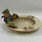 M.I. Hummel 166 Boy With Bird, Ashtray, Arbeitsmuster, Red Line, FK 2/58, Tmk 3