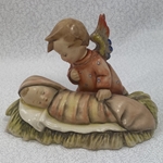M.I. Hummel 25 Angelic Sleep, Candleholder,  U.S. Zone, Tmk 1