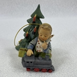 M.I. Hummel  Christmas Ornament, 935254 Full Speed Ahead, 3.00"
