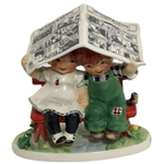 Goebel Figurine, Charlot Byj Red Head Series, BYJ 51 Let it Rain, Tmk 5