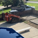 Pool House July 2024 Start Removing Old Pads