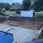Pool House July 2024 Start Removing New Pad