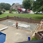 Pool House July 2024 Start Removing New Pad