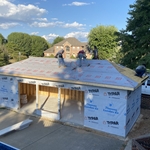 Pool House July 2024 Start Removing New Roof Shingles