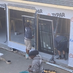 Pool House July 2024 Start Removing Sierra Pacific Doors and Windows