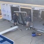 Pool House July 2024 Start Removing Sierra Pacific Doors and Windows