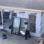 Pool House July 2024 Start Removing Sierra Pacific Doors and Windows