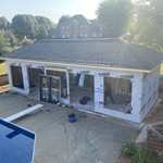 Pool House July 2024 Start Removing Sierra Pacific Doors and Windows