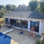 Pool House July 2024 Start Removing Sierra Pacific Doors and Windows