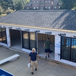 Pool House July 2024 Start Removing Sierra Pacific Doors and Windows