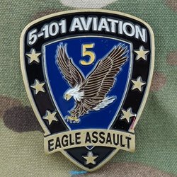 Rank, Specialist Five E5 Polished Brass G.I.