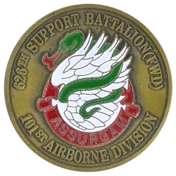 626th Support Battalion (FWD) "Assurgam", Bronze, W01 NIX, 1 1/2"
