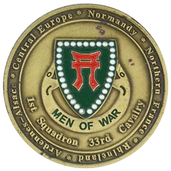 33rd Cavalry Regiment "Men of War", 1st Squadron, #546, 1 11/16"