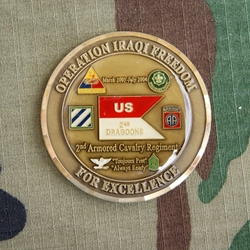 Challenge Coin, 2nd Armored Cavalry Regiment