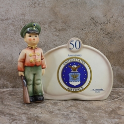 M.I. Hummel 726 Soldier Boy Plaque, 50th Anniversary U.S. Air Force, Tmk 7